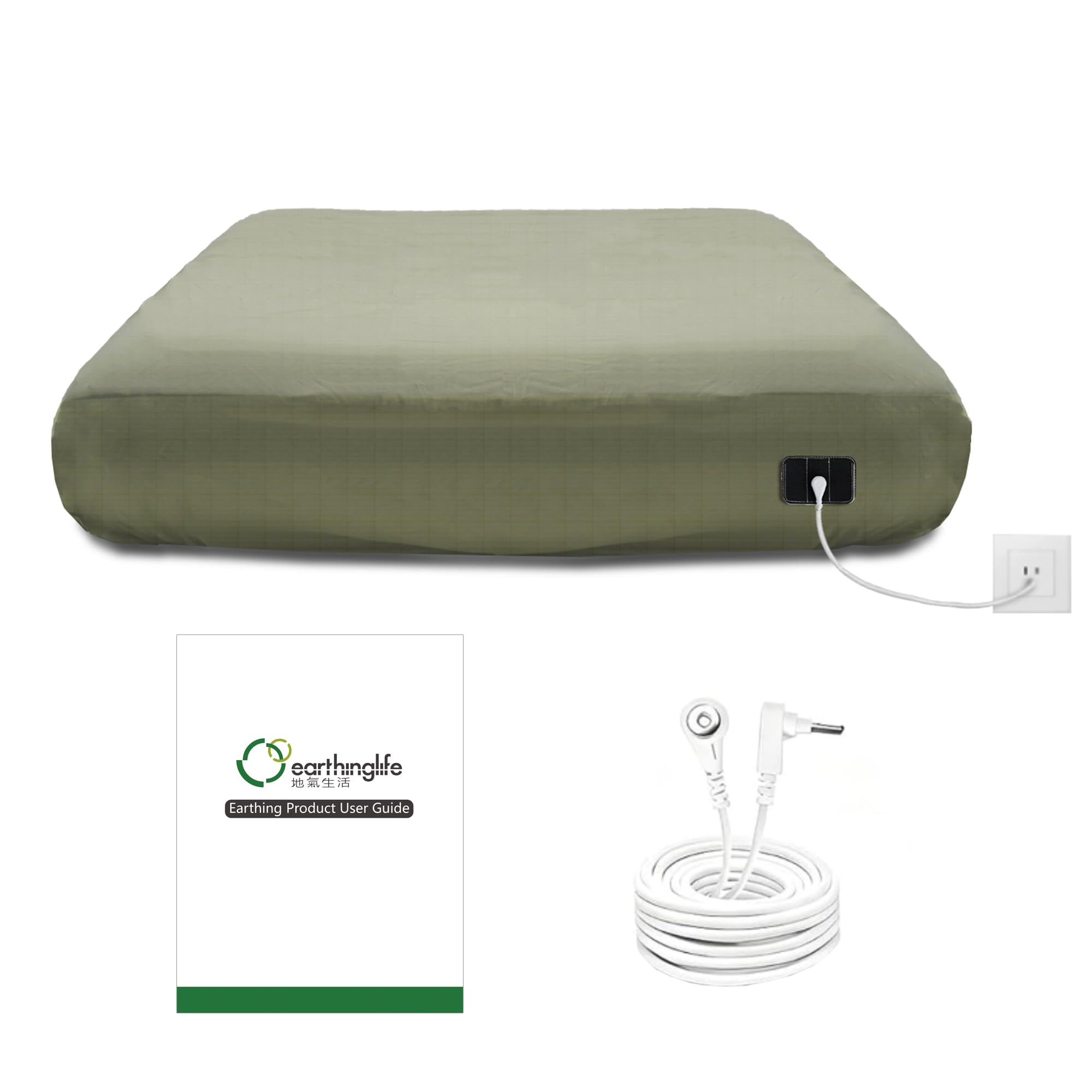 Amazon｜Earthing Grounding ボックスシーツ アース接続ケーブル付き